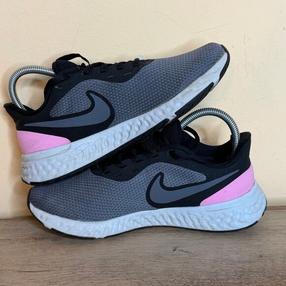 Nike Revolution 5 Gray Black Pink Womens US Size 8 BQ3207-004 Running Shoes - Picture 5 of 7